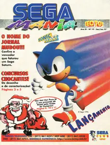Capa de Jornal SEGA Mania nº 19