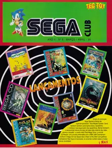Capa de Jornal SEGA Club nº 09